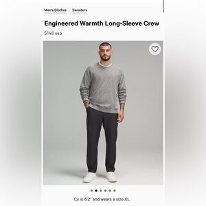 Lululemon Engineered Long Sleeve Crew
